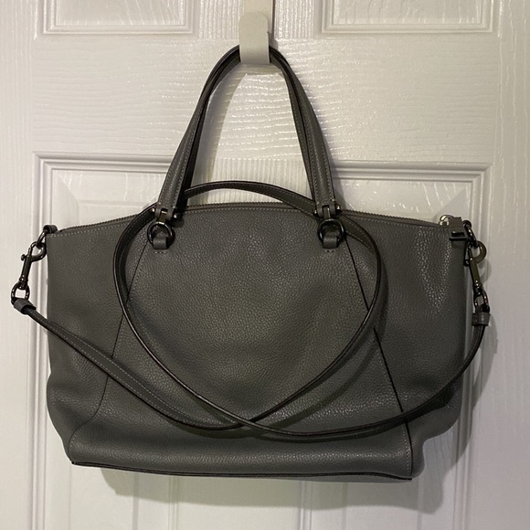 Authentic COACH Pebble Grey Prairie Satchel - Picture 5 of 14